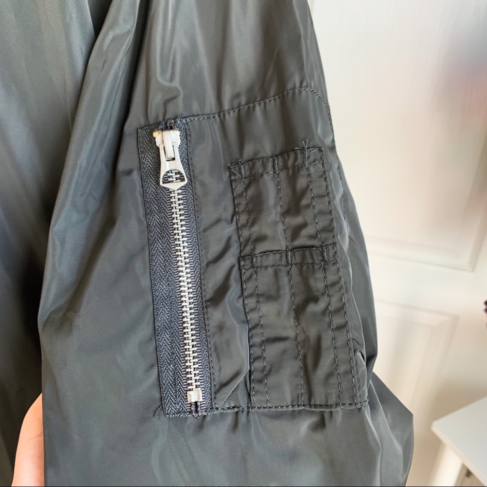 Men’s Goodfellow Matte Bomber Jacket In Gray - Picture 6 of 8